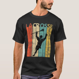 Retro Lacrosse Speler cadeau Lacrosse Speler T-shirt
