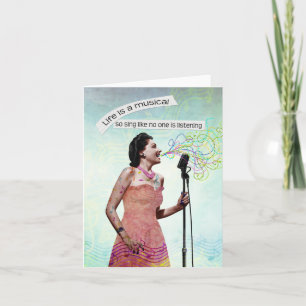 Retro Lady Life est un Carte pour notes musical