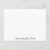  Retro Lady Vaping Briefkaart (Achterkant)