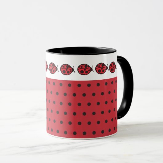 Retro Ladybug Mug (Devant droit)