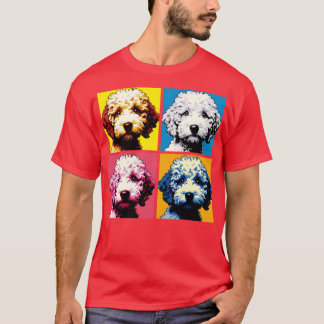 Retro Lagotto Romagnolo Art Schattigee Puppy T-shirt