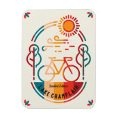 Retro Lake Champlain fietspad Magneet (Verticaal)
