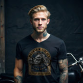 Retro Lake Erie Motorcycle T-shirt