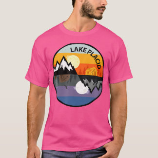 Retro  Lake Placid New York Souvenir Campin T-shirt