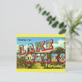 Retro Lake Wales Florida Briefkaart (Staand voorkant)