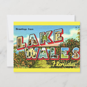 Retro Lake Wales Florida Briefkaart