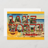 Retro Lake Worth Florida Briefkaart (Voorkant / Achterkant)