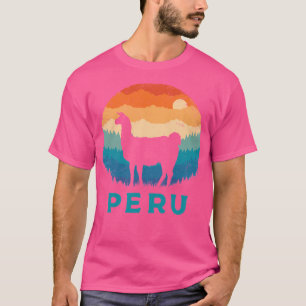 Retro Lama - Peru Actief T-shirt
