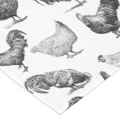 Retro Land Boerderij Kippatroon Medium Tafelloper (Hoek)