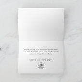 Retro Landhuis Kerstboom Feestdagen Kaart (Binnen)