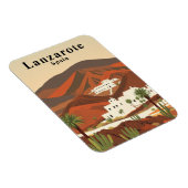 Retro Lanzarote Spanje Reissouvenir Magneet (Rechterzijde)