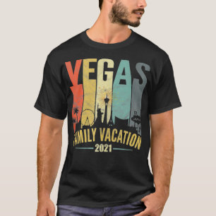 Retro Las Vegas Family Vacation 2021 T-shirt