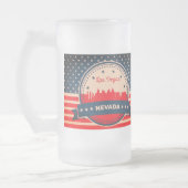 Retro Las Vegas Nevada Skyline Matglas Bierpul (Links)