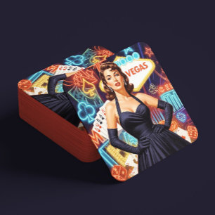 Retro Las Vegas Pin-up Bier Onderzetter