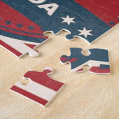 Retro Las Vegas Silhouet Legpuzzel (Zijkant)