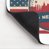 Retro Las Vegas Silhouette Muismat (Hoek)