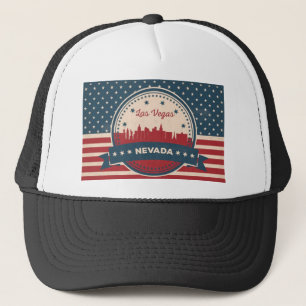 Retro Las Vegas Silhouette Trucker Pet