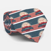 Retro Las Vegas Skyline Stropdas (Opgerold)