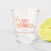 Retro Last Disco Bachelorette Party Shot Glass Shot Glas (Voorkant)