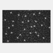 Retro Laten we verjaardag Disco Ball Zwart vieren Inpakpapier Vel (Voorkant 2)