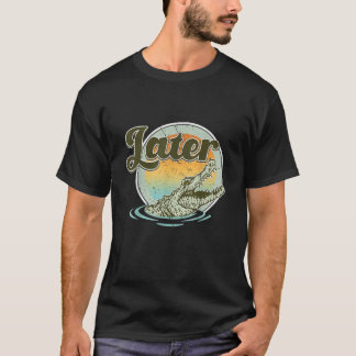 Retro Later Gator Cool 80s Stijllanger van 90s T-shirt