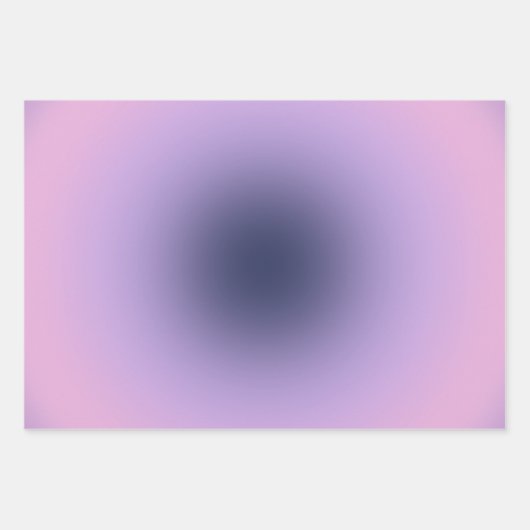 Retro Lavender Paarse gradiënt Inpakpapier Vel (Voorkant 2)