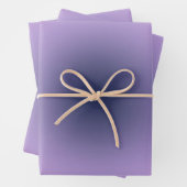 Retro Lavender Paarse gradiënt Inpakpapier Vel (In situ)