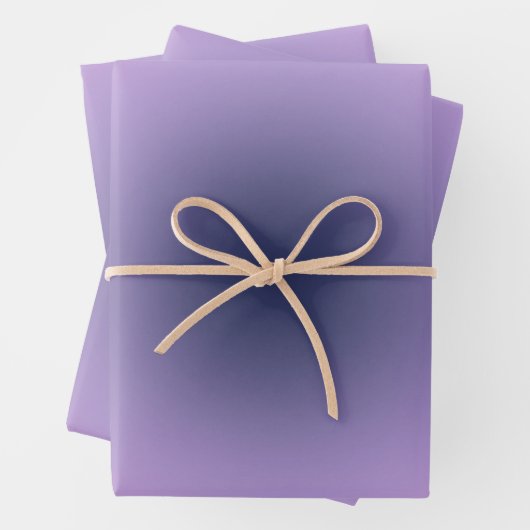 Retro Lavender Paarse gradiënt Inpakpapier Vel (In situ)