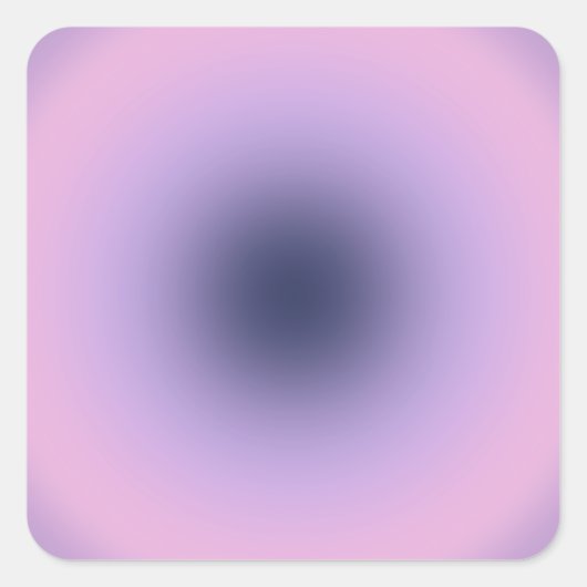 Retro Lavender Paarse gradiënt Vierkante Sticker (Voorkant)