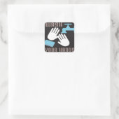 Rétro Lavez Votre Sticker Mains (Sac)