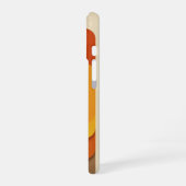 Retro Layered Geometric Forms iPhone 16 Hoesje (Linkerkant)