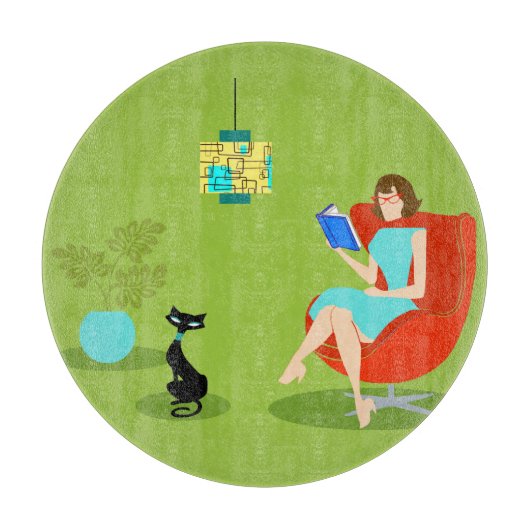 Retro Leading Woman Cutting Board Snijplank (Voorkant)