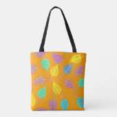Retro Leaf Pattern Draagtas (Achterkant)