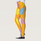 Retro Leaf Pattern Leggings (Links)