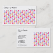 Retro Leaves II 01 Visitekaartje (Voorkant / Achterkant)