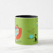 Retro Lecture femme Ringer Mug (Centre)