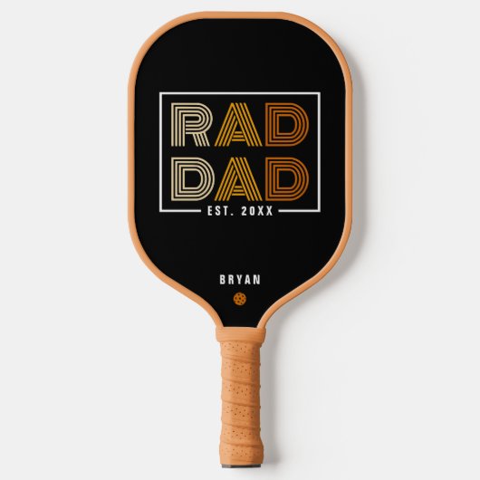 Retro Lees papa Pickleball Paddle (Voorkant)