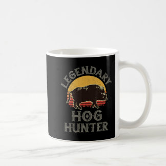 Retro Legendary Hog Hunter  Pig Hog Boar Hu Koffiemok