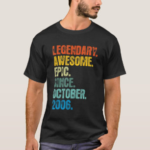 Retro Legendary sinds oktober 2006 16 jaar oud T-shirt