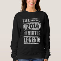 Retro Legende Geboren in 2014 Vintage Verjaardagsc