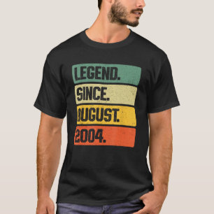 Retro legende sinds augustus 2004 19 jaar oud 19e t-shirt