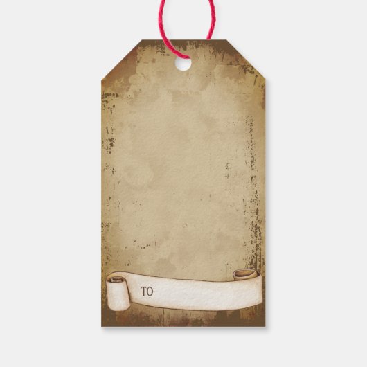 Retro lelijke trui Vrolijk Kerstfeest Cadeaulabel (Achterkant)