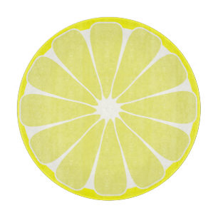 Retro Lemon Fruit Kitchen Cutting Board Gift Snijplank
