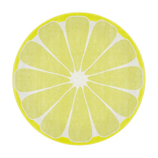 Retro Lemon Fruit Kitchen Cutting Board Gift Snijplank (Voorkant)