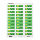 Retro Lemon Guy Etiket (Full Sheet)
