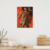 Retro Lenin Poster from the Russian Revolution (Cuisine)