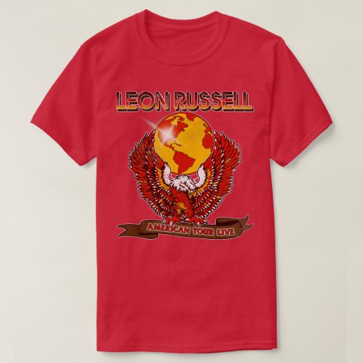 Retro Leon Russell Tour Eagle Design T-shirt (Design voorkant)