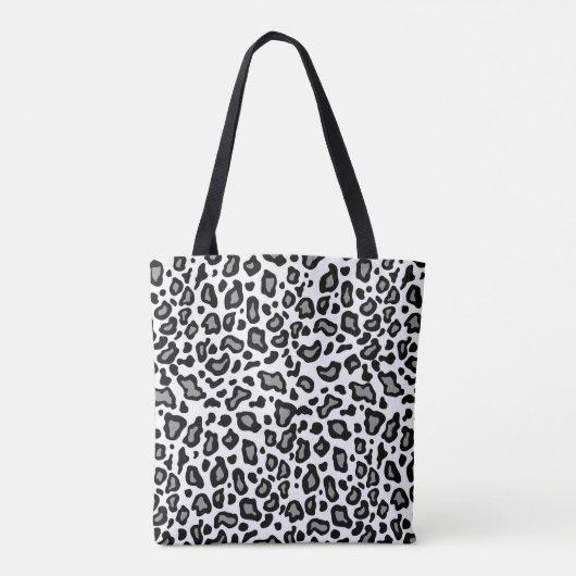 Retro Leopard Print Canvas tas (Achterkant)