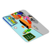 Retro leraar flexibele magneet (Rechterzijde)