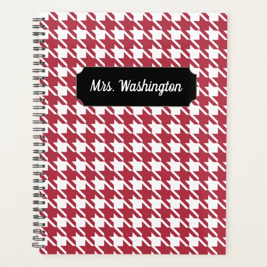 Retro Leraar School Lessen Planner Gift (Voorkant)